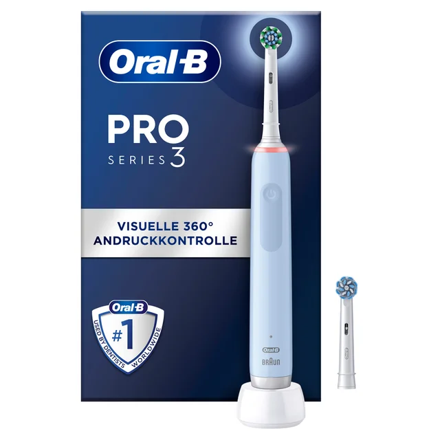 Oral-B PRO Series 3 Zahnbürste mit visueller 360° Andruckkontrolle.
