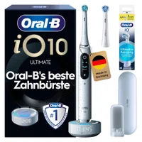Oral-B iO Series 10 Elektrische Zahnbürste, Lade-Reise-Etui, Stardust White - undefined undefined