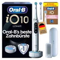 Oral-B iO Series 10 Elektrische Zahnbürste, Lade-Reise-Etui, Stardust White - undefined undefined