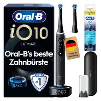 Oral-B iO Series 10 Elektrische Zahnbürste, Lade-Reise-Etui, Cosmic Black