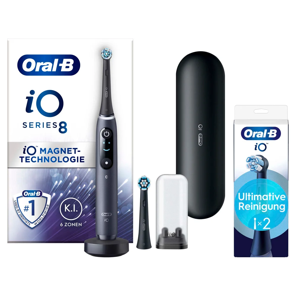 Oral-B iO Series 8 Zahnbürste, #1 Zahnärzte weltweit, mit iO Magnet-Technologie & K.I.