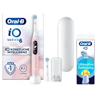Oral-B iO Series 6 Elektrische Zahnbürste, Reiseetui, Pink Sand