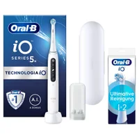 Oral-B iO Series 5 Elektrische Zahnbürste, Reise-Etui, Quite White - undefined undefined