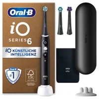 Oral-B iO Series 6 Plus Edition Elektrische Zahnbürste, Reiseetui, recycelbare Verpackung, Black Lava