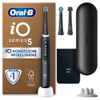 Oral-B iO Series 5 Plus Edition Elektrische Zahnbürste, Reiseetui, recycelbare Verpackung, Matt Black