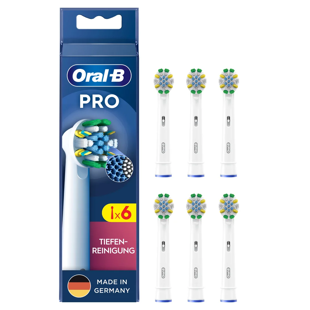 Oral-B Pro Tiefenreinigung Aufsteckbürsten für elektrische Zahnbürste, X-förmige Borsten, 6 Stück Bild 1
