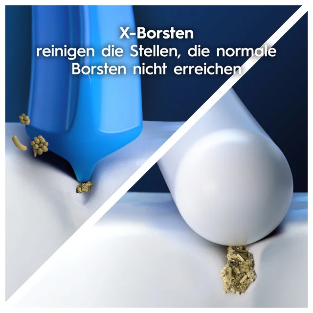 Oral-B Pro CrossAction Aufsteckbürsten für elektrische Zahnbürste, X-förmige Borsten, 8 Stück