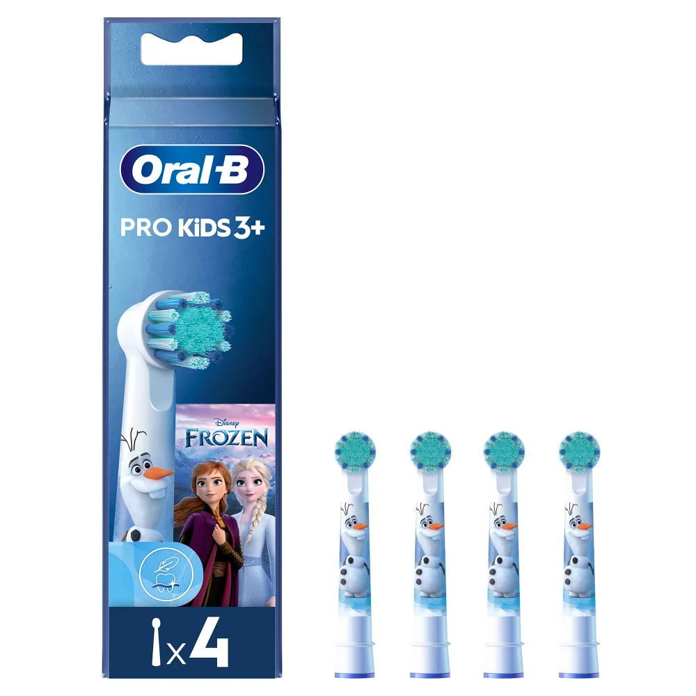 Oral-B Pro Kids Frozen Aufsteckbürsten für elektrische Zahnbürste, 4 Stück, für Kinder ab 3 Jahren Bild 1
