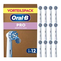 Oral-B Pro Sensitive Clean Aufsteckbürsten für elektrische Zahnbürste, X-förmige Borsten, briefkastenfähige Verpackung, 12 Stück - undefined undefined