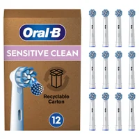 Oral-B Pro Sensitive Clean Aufsteckbürsten für elektrische Zahnbürste, X-förmige Borsten, briefkastenfähige Verpackung, 12 Stück - undefined undefined