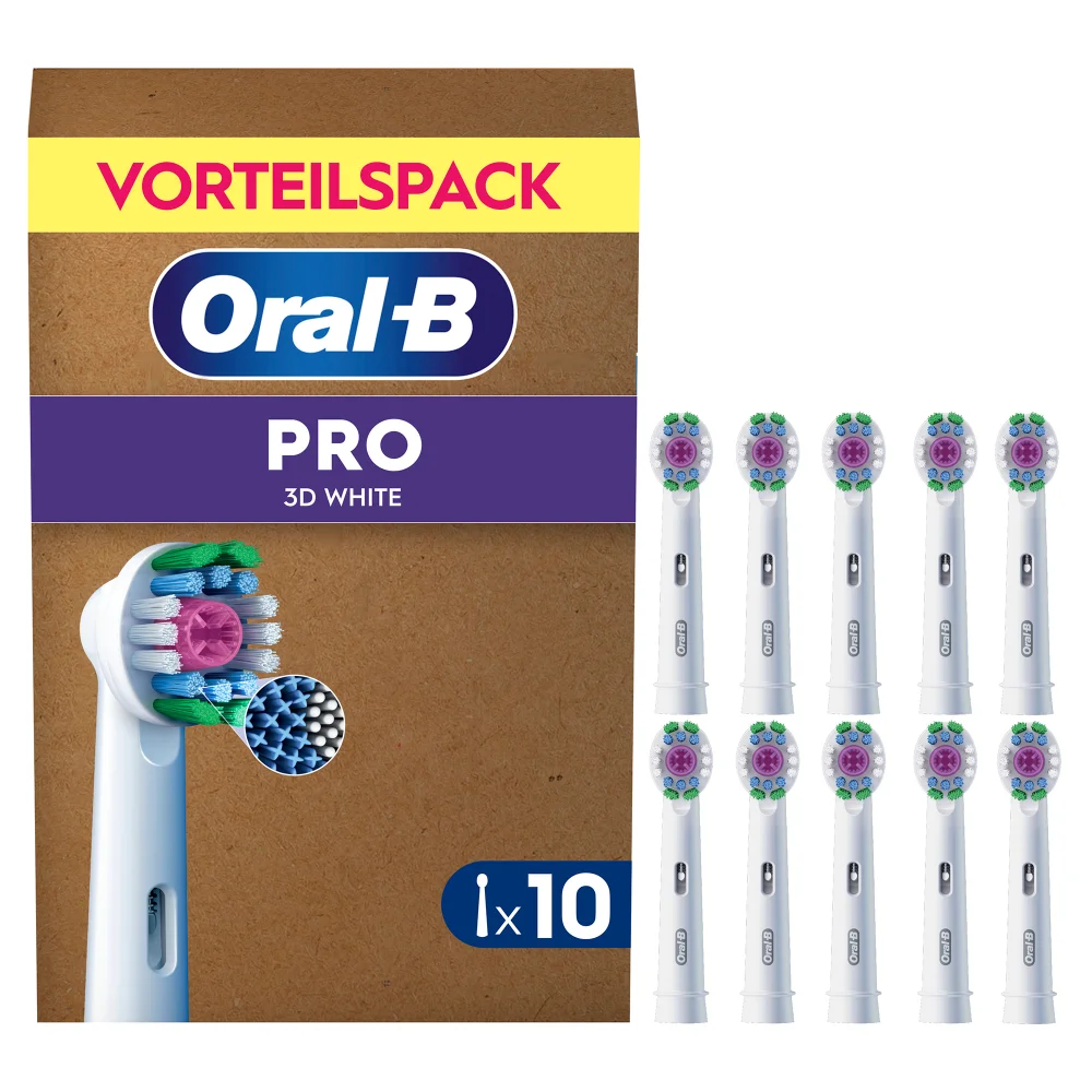 Oral B 3D White Toothbrush Head, 10 pack Bild 1