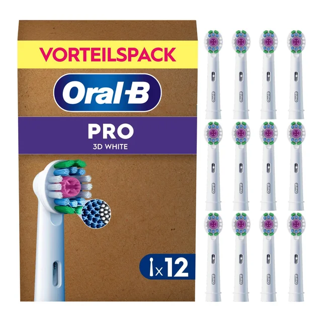 Oral-B Pro 3DWhite Aufsteckbürsten 12 Stück