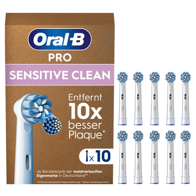Oral-B Pro Sensitive Clean Aufsteckbürsten, 10 Stück