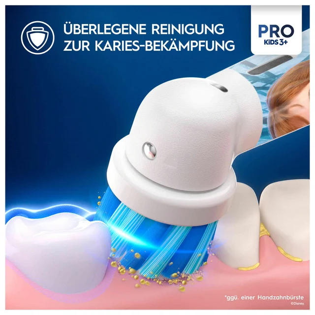 Oral-B Pro Kids 3+ Frozen Elektrische Zahnbürste mit Reiseetui