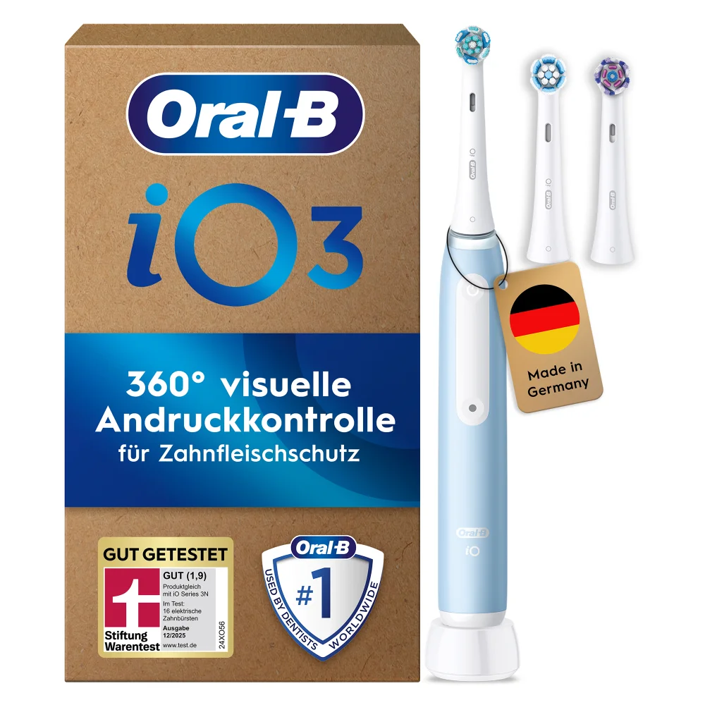 Oral-B iO Series 3 Plus Edition Elektrische Zahnbürste, Ice Blue Bild 1