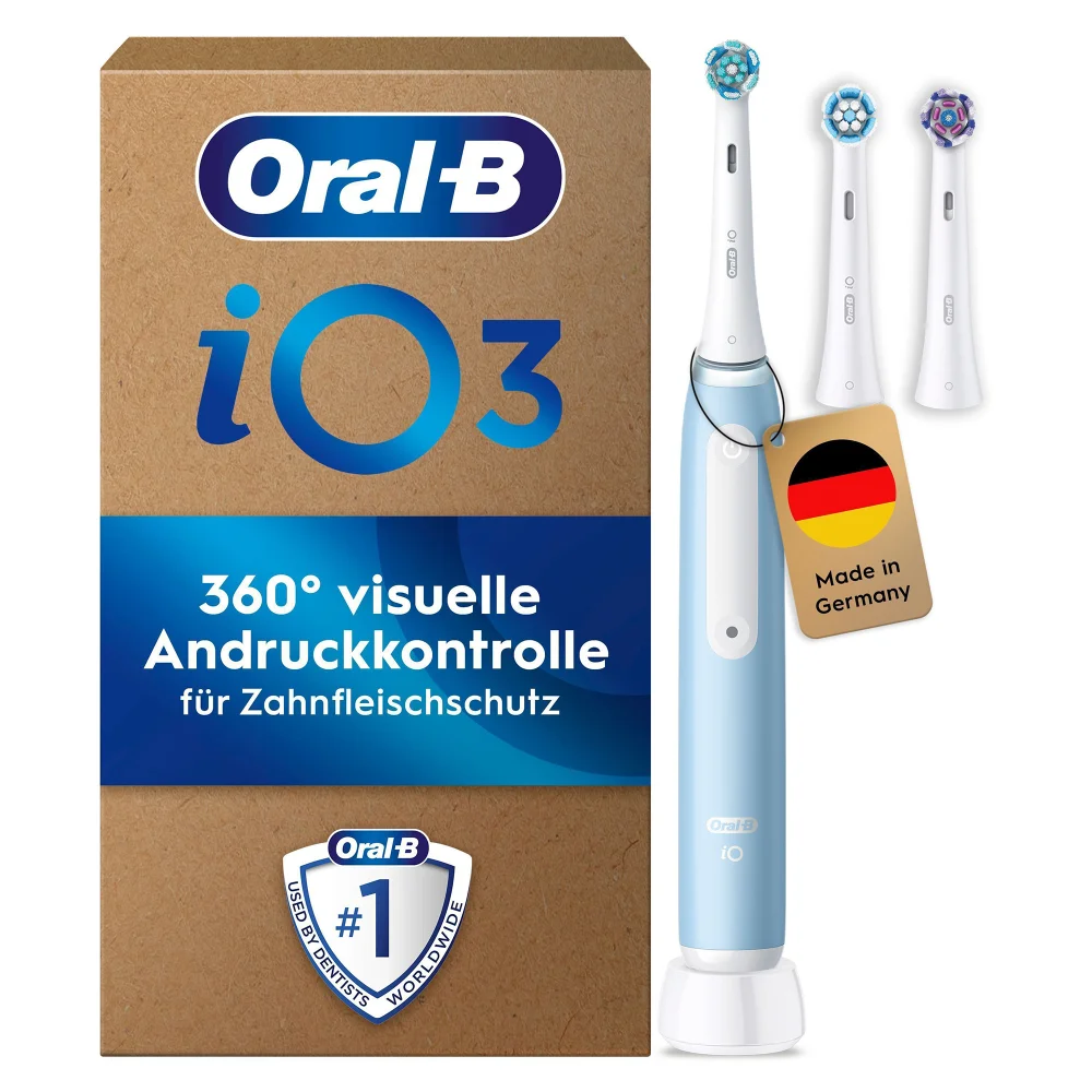 Oral-B iO Series 3 Plus Edition Elektrische Zahnbürste, Ice Blue Bild 1