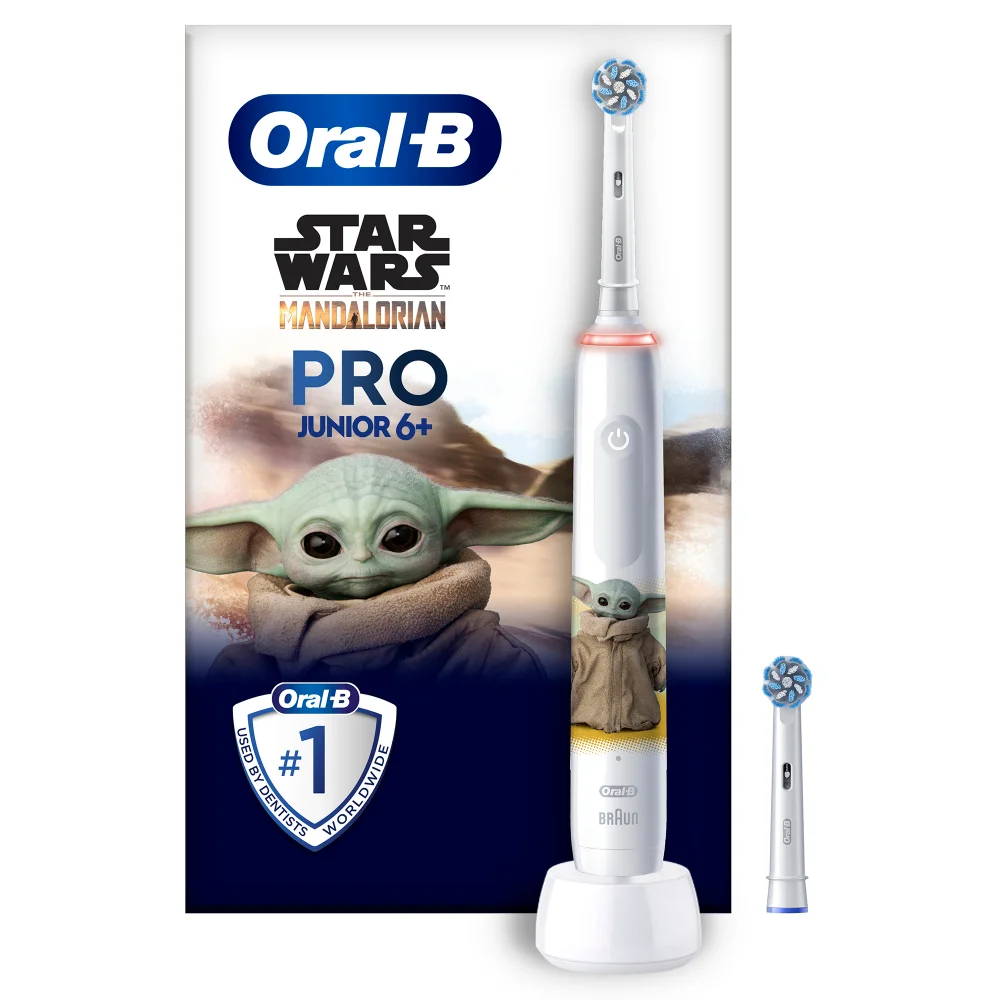 Oral-B Pro Junior Star Wars Elektrische Zahnbürste, für Kinder ab 6 Jahren, Weiß Bild 1