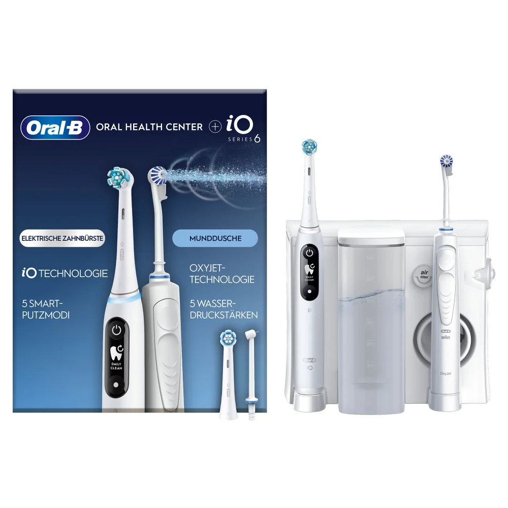 Oral-B Oral Health Center Munddusche + iO Series 6 Elektrische Zahnbürste Bild 1