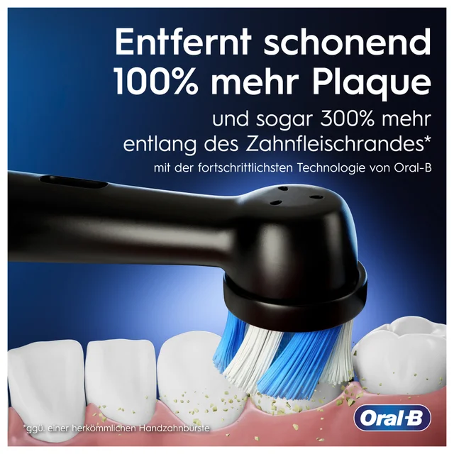 Oral-B iO Series 9 Duopack Elektrische Zahnbürste, Lade-Reiseetui, Black Onyx/Rose Quartz