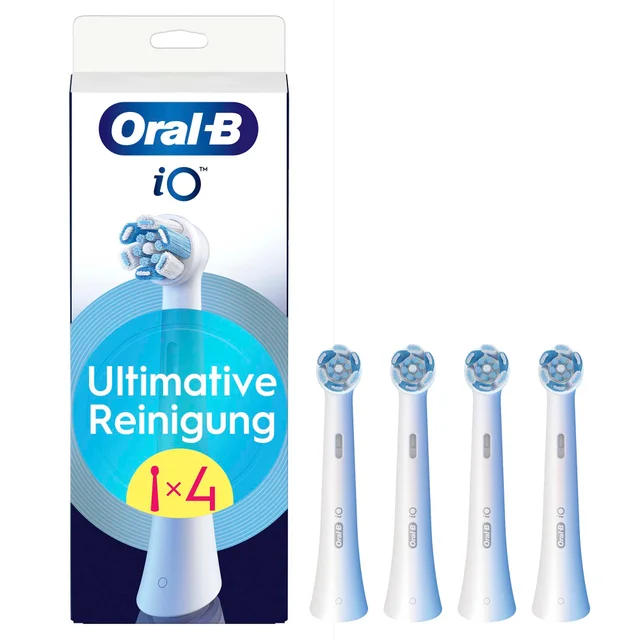 Oral-B iO Ultimative Reinigung Aufsteckbürsten, Weiß, 4 Stück