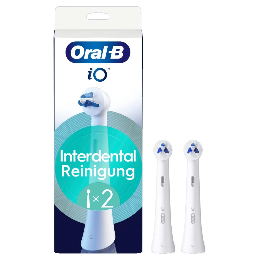 Oral-B iO Interdental Reinigung Aufsteckbürsten, Weiß, 2 Stück Bild 1