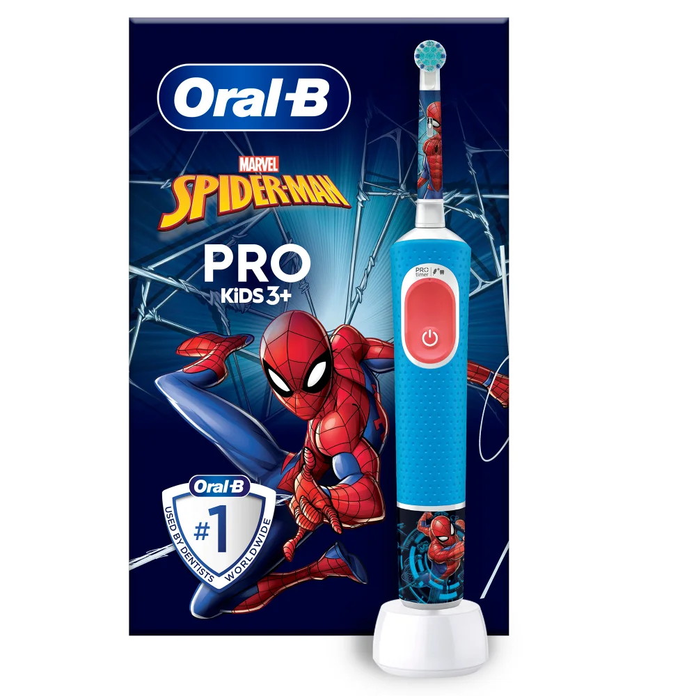 Oral-B Pro Kids Spider-Man Elektrische Zahnbürste,Blue/Red Bild 1
