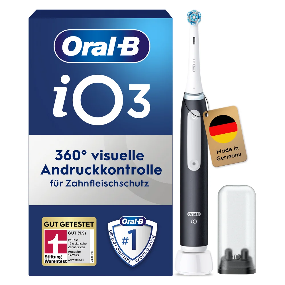Oral-B iO Series 3 Elektrische Zahnbürste, Matt Black Bild 1