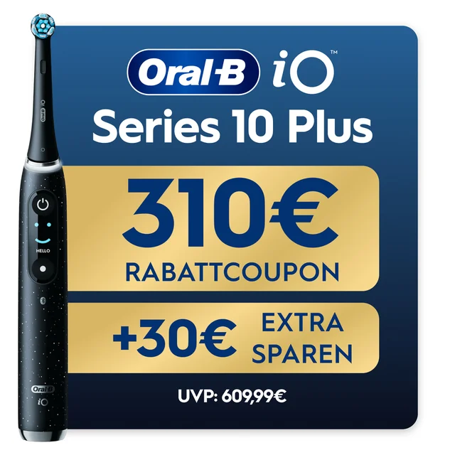 Oral-B iO Series 10 Plus Edition, Lade-Reiseetui, recycelbare Verpackung