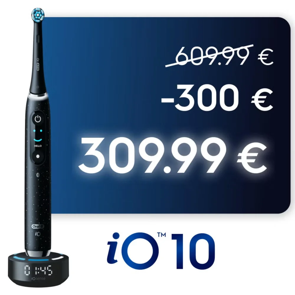 Oral-B iO Series 10 Plus Edition, Lade-Reiseetui, recycelbare Verpackung Bild 1