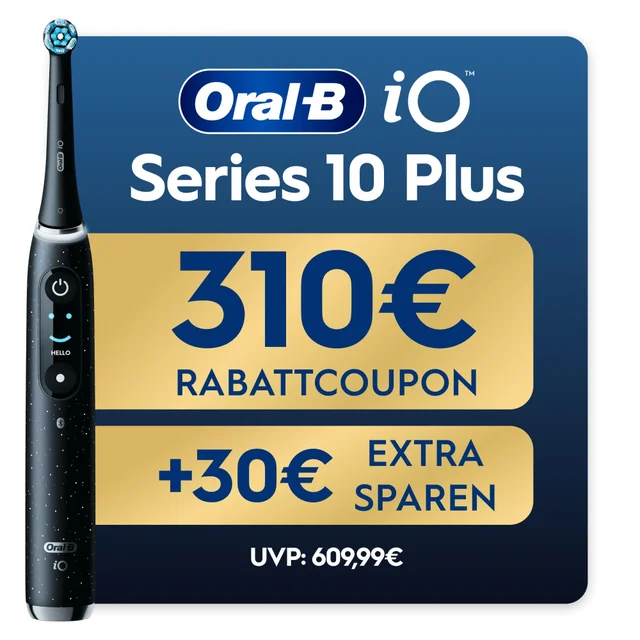 Oral-B iO Series 10 Plus Edition, Lade-Reiseetui, recycelbare Verpackung