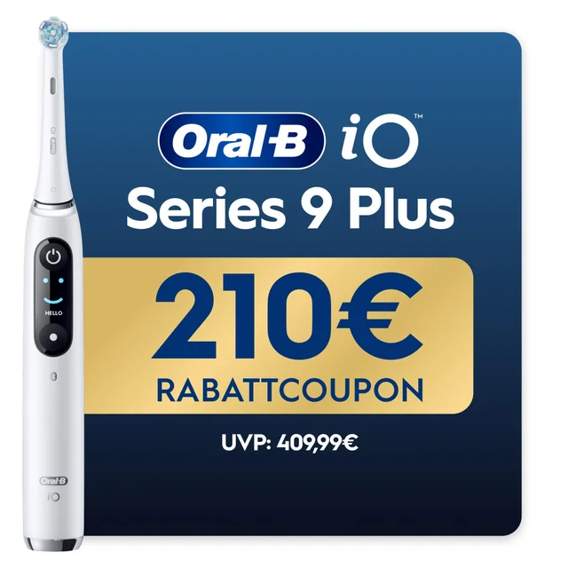 Oral-B iO Series 9 Plus Edition, Lade-Reiseetui, recycelbare Verpackung