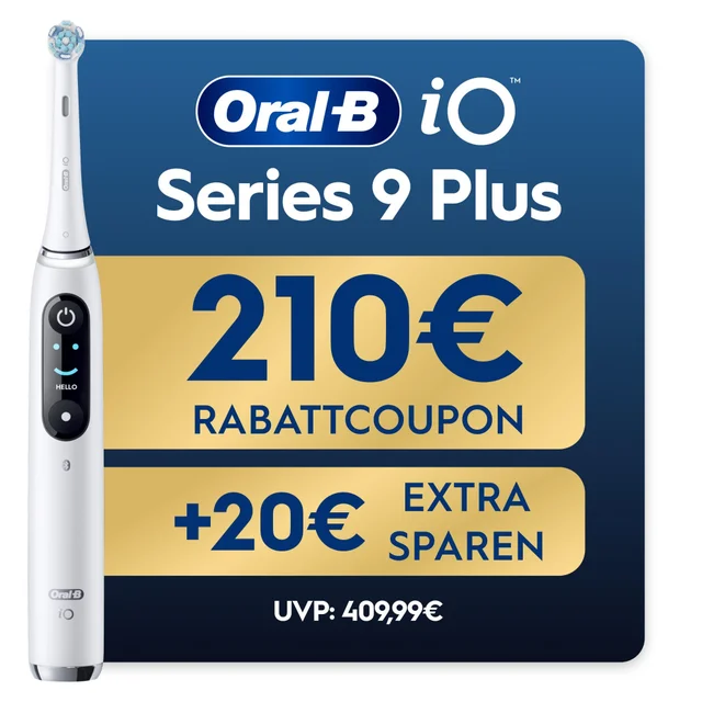 Oral-B iO Series 9 Plus Edition, Lade-Reiseetui, recycelbare Verpackung