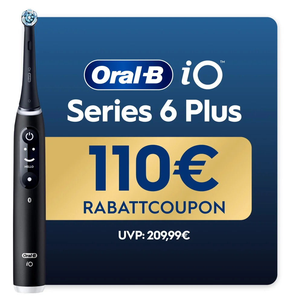 Oral-B iO Series 6 Plus Edition, Black Lava, Reiseetui, recycelbare Verpackung Bild 1