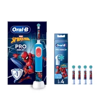 Oral-B Pro Kids Spiderman Elektrische Zahnbürste inkl. 1 Aufsteckbürste, ab 3 Jahren