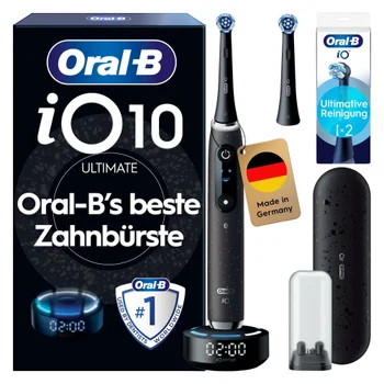 Oral-B iO Series 10 Luxe Edition Elektrische Zahnbürste, Cosmic Black