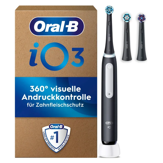 Oral-B iO Series 3 Plus Edition Elektrische Zahnbürste, Matt Black