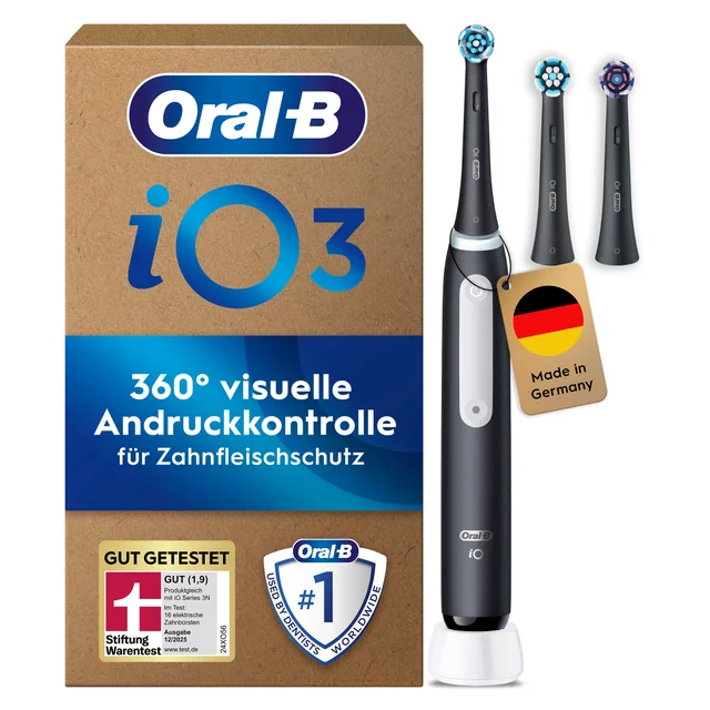Oral-B iO Series 3 Plus Edition Elektrische Zahnbürste, Matt Black