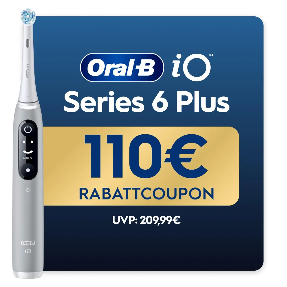 Oral-B iO Series 6 Grey Opal, Aufsteckbürsten, Reise-Etui, recycelbare Verpackung Bild 1