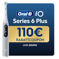 Oral-B iO Series 6 Grey Opal, Aufsteckbürsten, Reise-Etui, recycelbare Verpackung