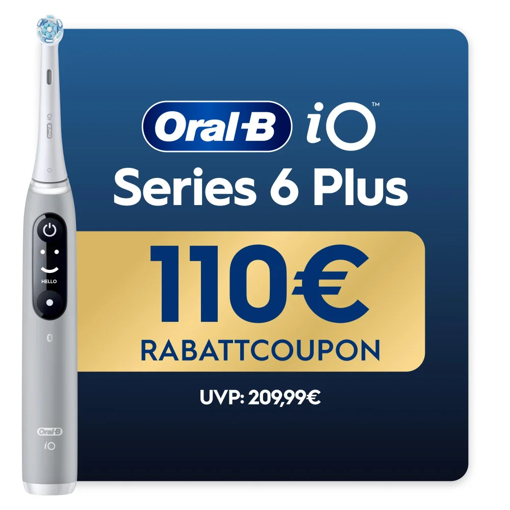 Oral-B iO Series 6 Grey Opal, Aufsteckbürsten, Reise-Etui, recycelbare Verpackung Bild 1
