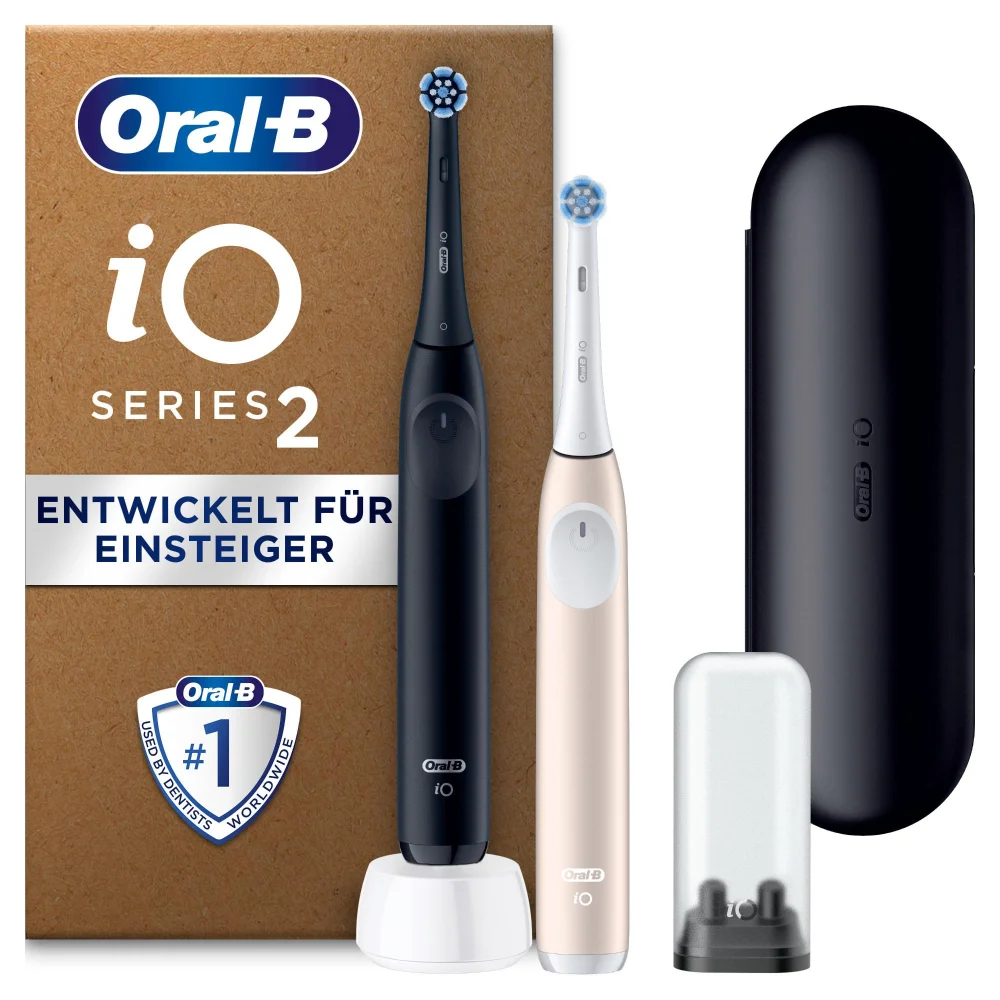 Oral-B iO Series 2 Night Black/Calm Pink mit 2. Handstück SIOC Bild 1