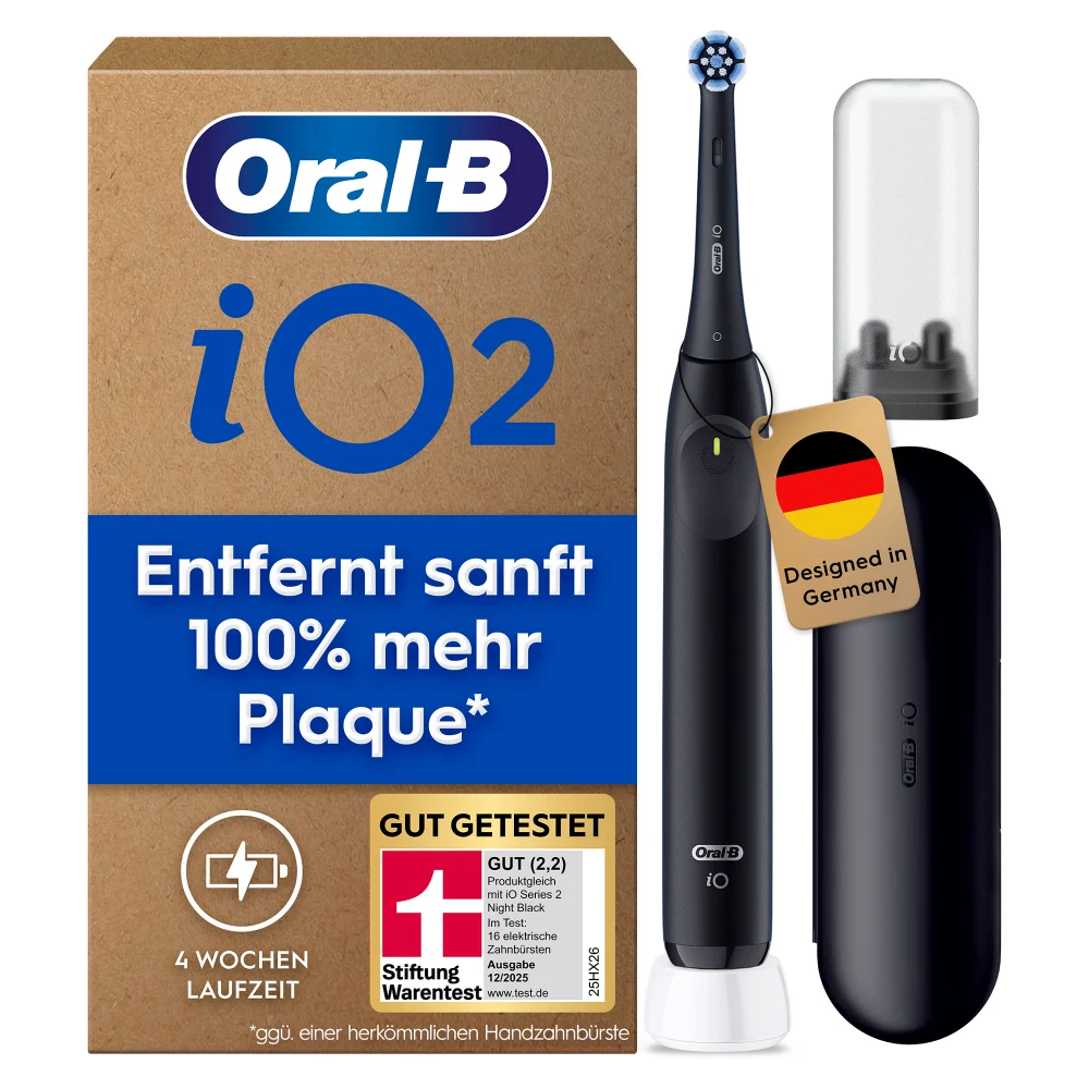Oral-B iO Series 2 Elektrische Zahnbürste, Night Black Bild 1