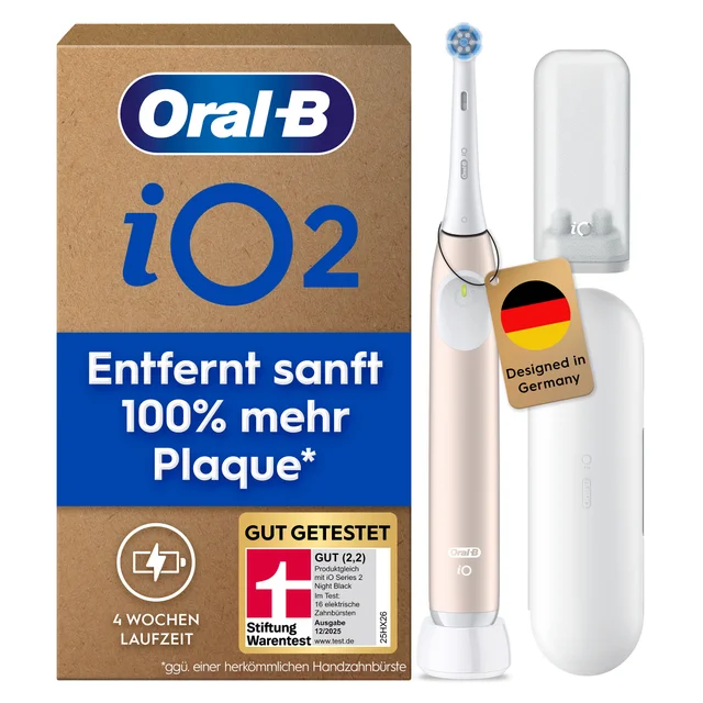 Oral-B iO Series 2 Elektrische Zahnbürste, Calm Pink