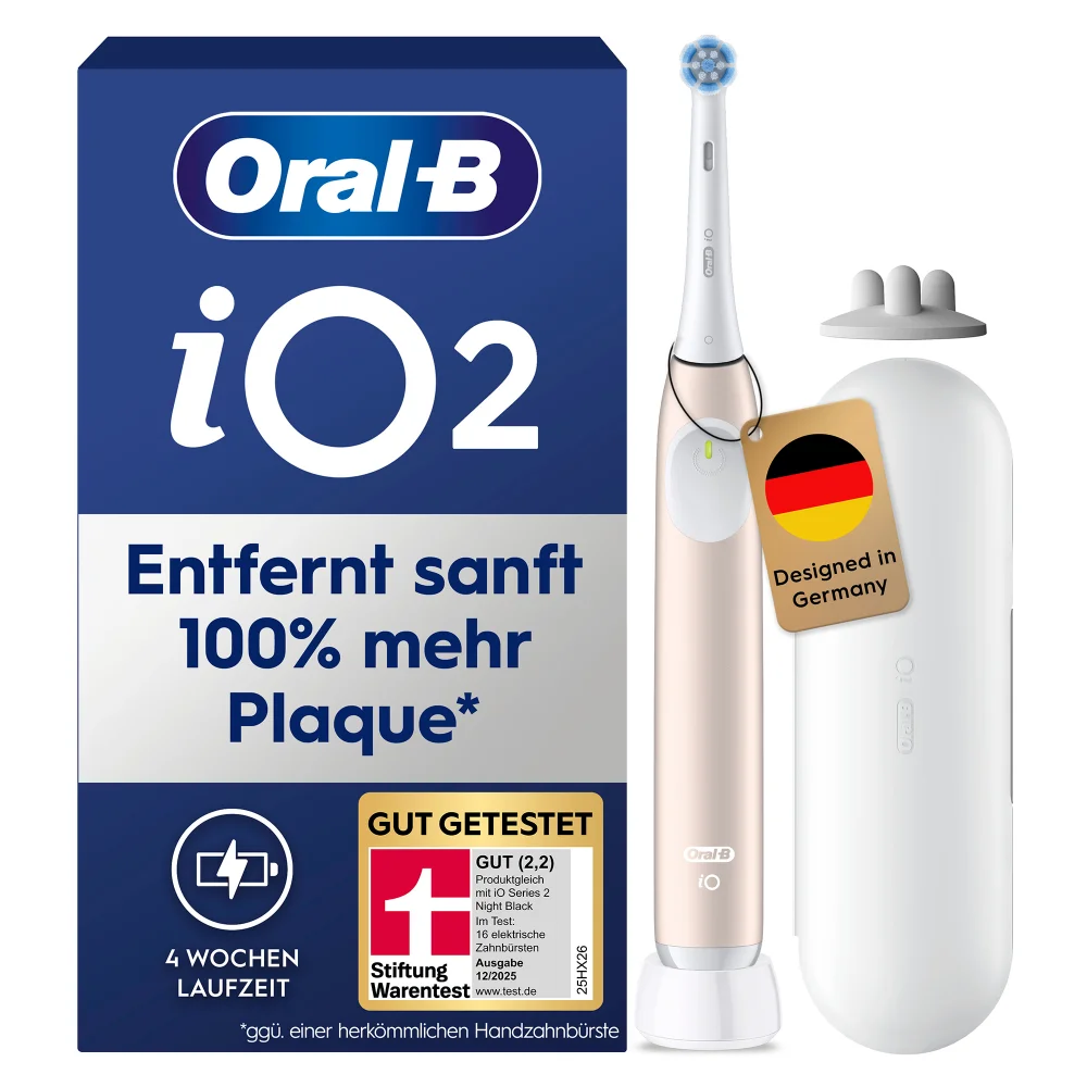 Oral-B iO2 elektrische Zahnbürste, GUT GETESTET von Stiftung Warentest.