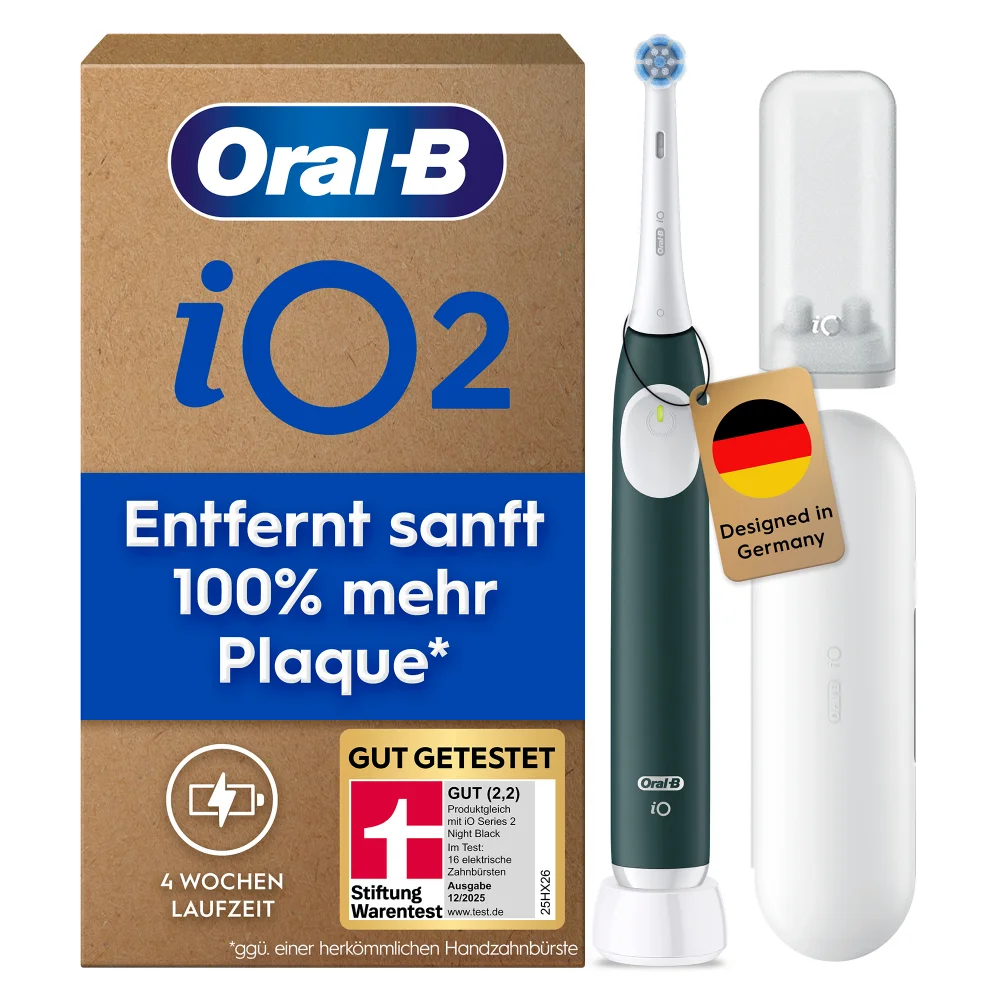 Oral-B iO Series 2 Elektrische Zahnbürste, Forest Green Bild 1