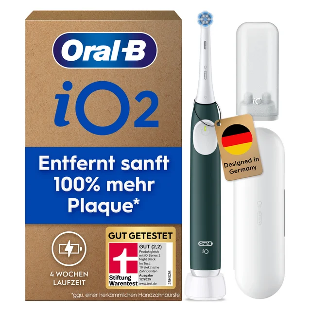 Oral-B iO Series 2 Elektrische Zahnbürste, Forest Green