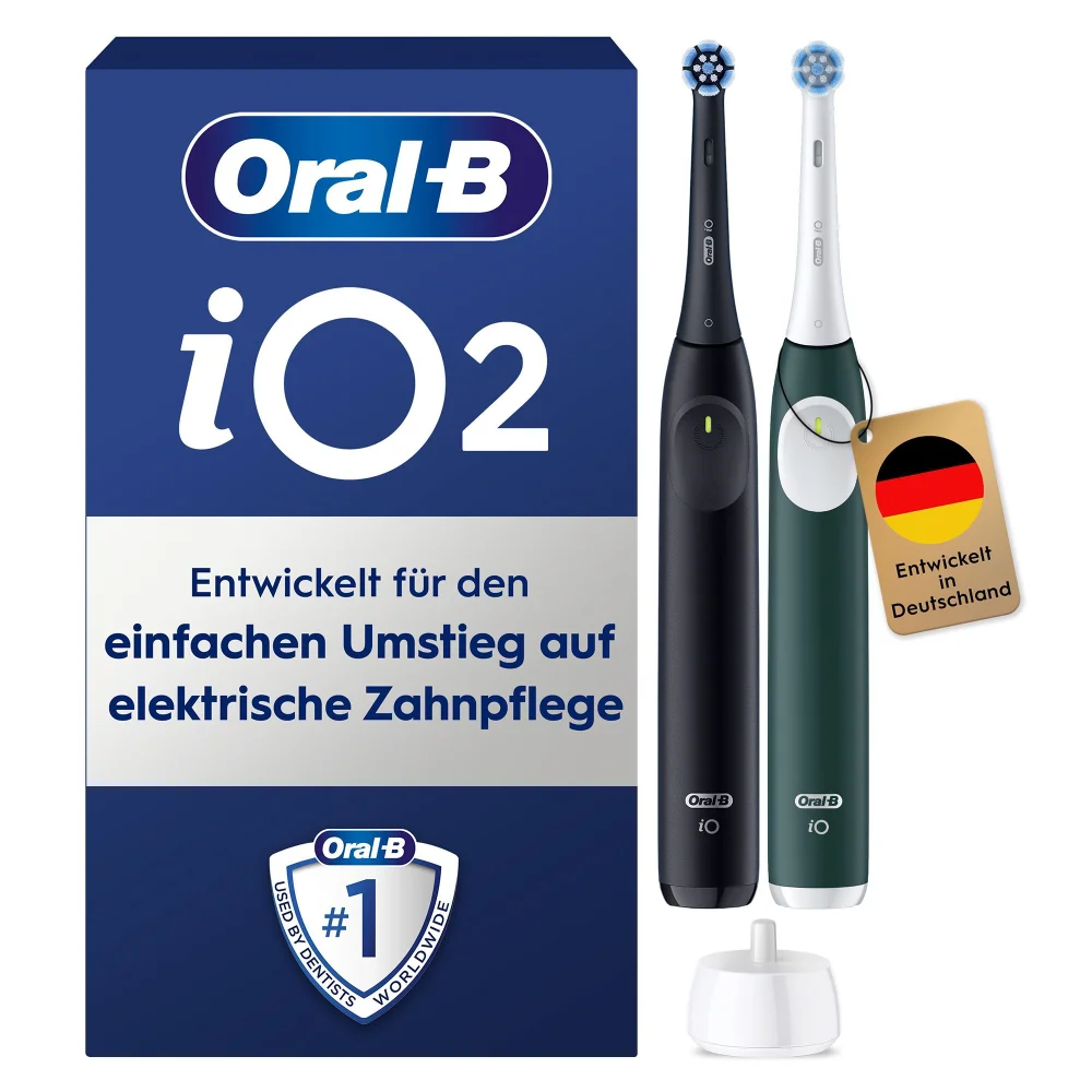 Oral-B iO Series 2 Night Black/Forest Green mit 2. Handstück Bild 1