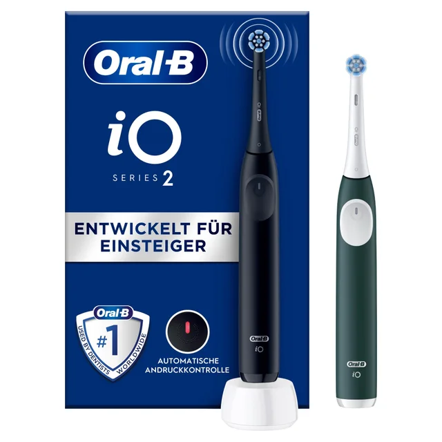 Oral-B iO Series 2 Night Black/Forest Green mit 2. Handstück
