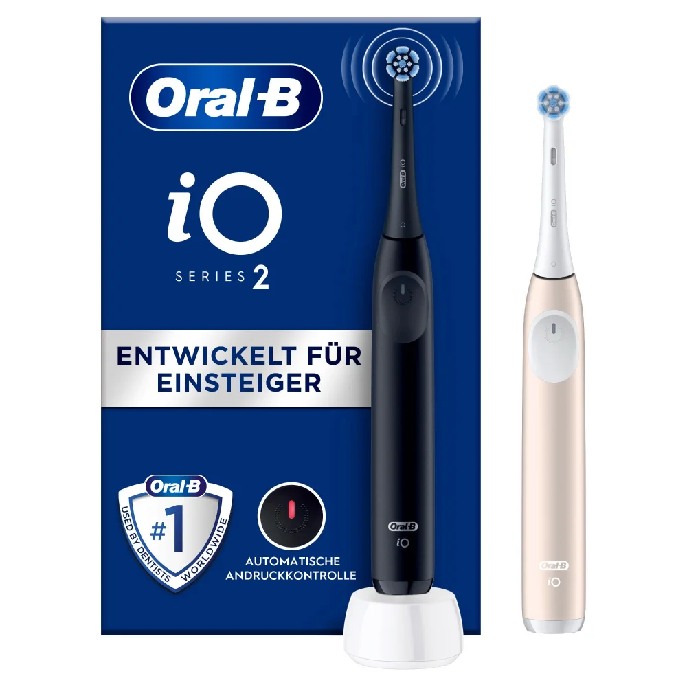 Oral-B iO Series 2 Night Black/Calm Pink mit 2. Handstück Bild 1