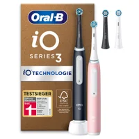Oral-B iO Series 3 Matt Black/Blush Pink mit 2. Handstück SIOC
